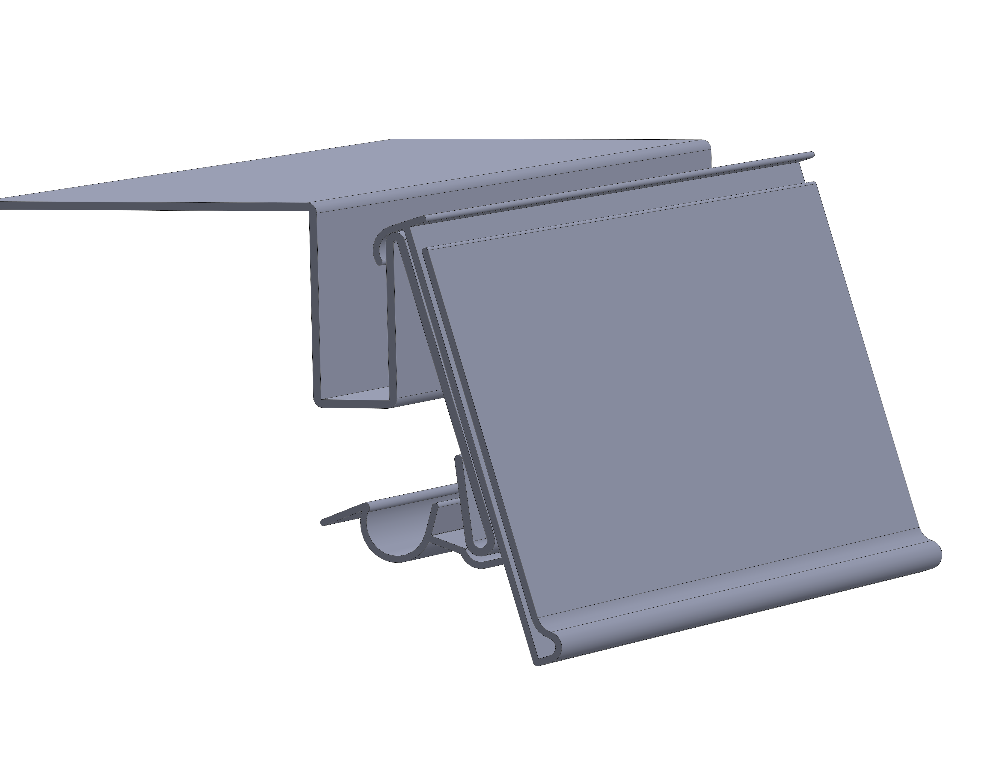 Retail Shelf Price Label Holder Profile